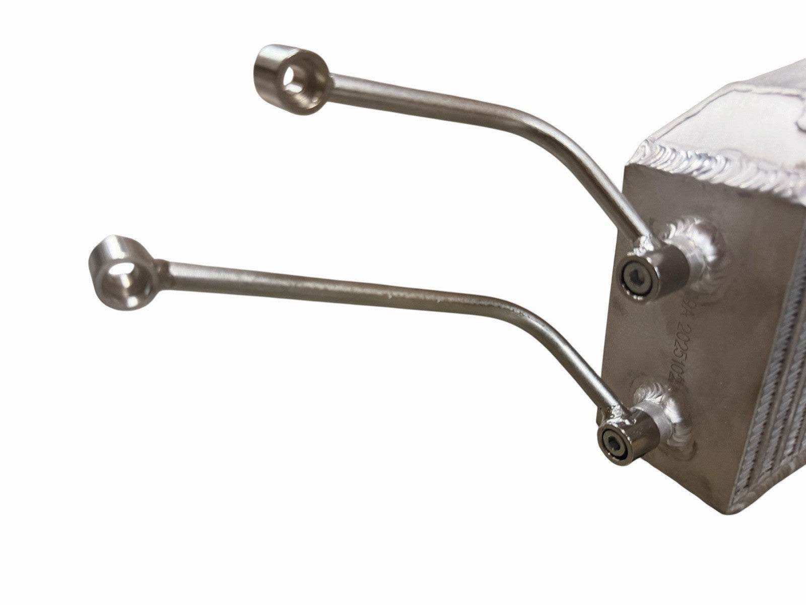 Honda Civic EG 1992-1995 bolt-on intercooler mounting brackets kit by JackSpania Racing, showing metal brackets and mounting hardware.