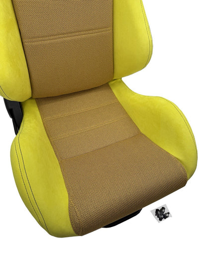 Reclinable slider seats for Recaro SR3 style, compatible with Civic Integra DC2 EK9 EK EG ITR CTR, by JackSpania Racing.