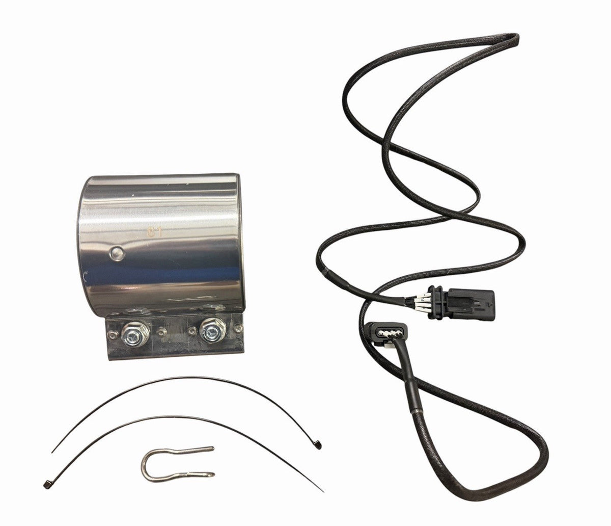 BMW F30 F22 F32 F36 valved axle back sport exhaust muffler by JackSpania Racing, showing the sleek chrome finish and exhaust tips.
