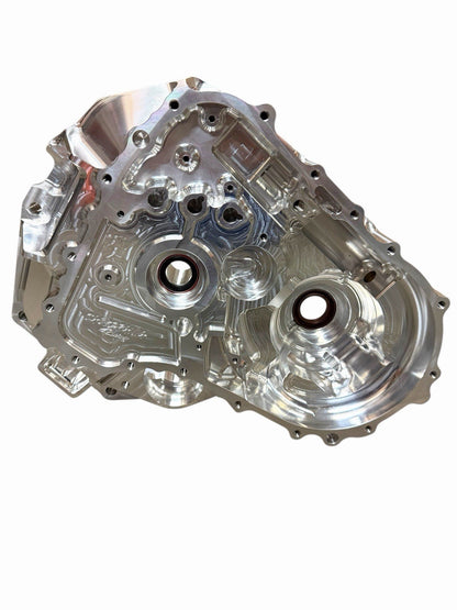 JackSpania Racing B K Series FWD billet CNC front bellhousing transmission case for automotive transmission assembly.
