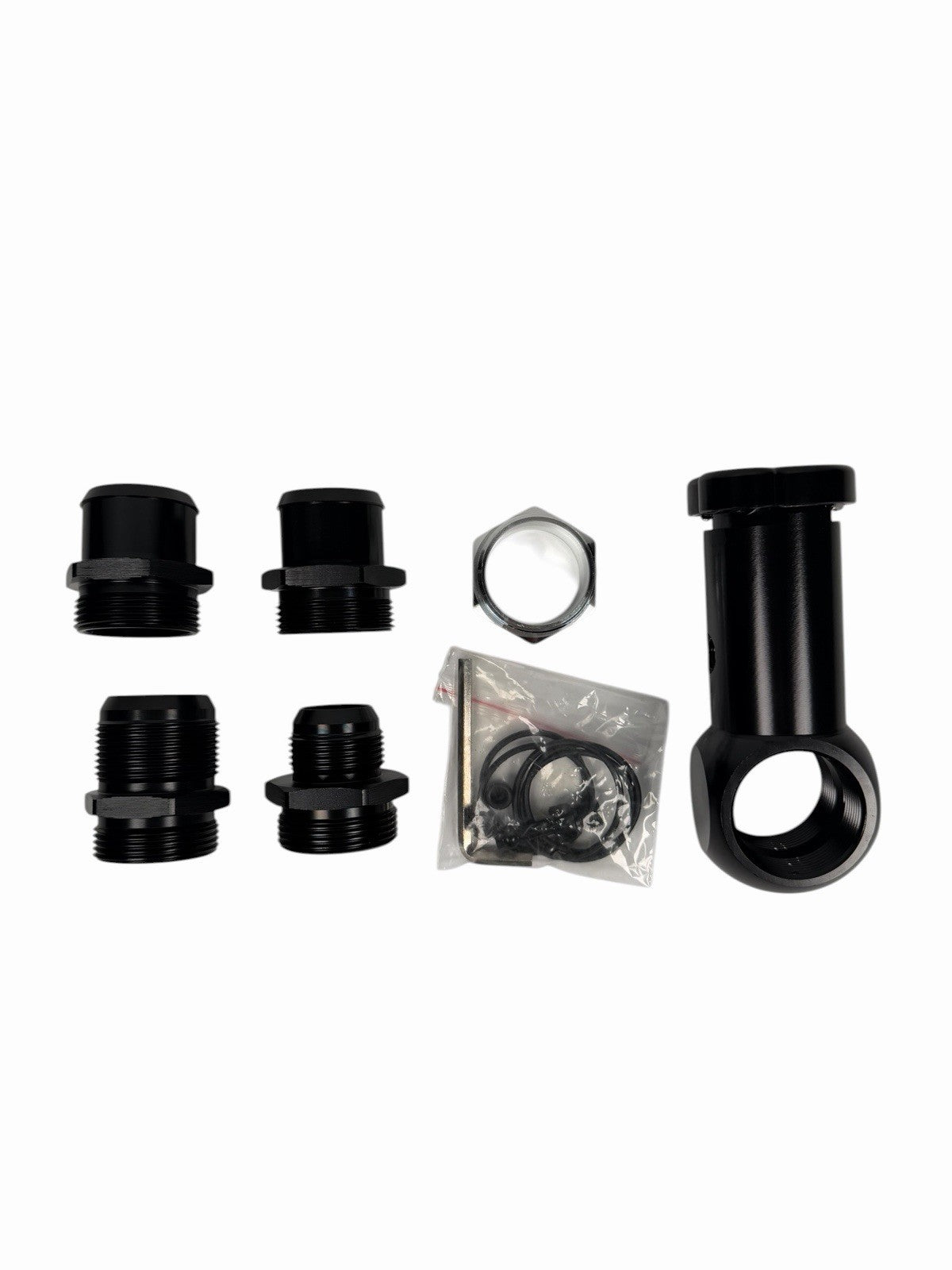 JackSpania Racing billet 1/8 NPT ports universal 16AN -20AN raised inline filler neck cap, CNC machined, 1.5-inch engine part