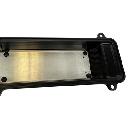 Toyota Supra 2JZGTE VVTI billet valve covers with anodized oil cap and bolts, custom engine parts by JackSpania Racing