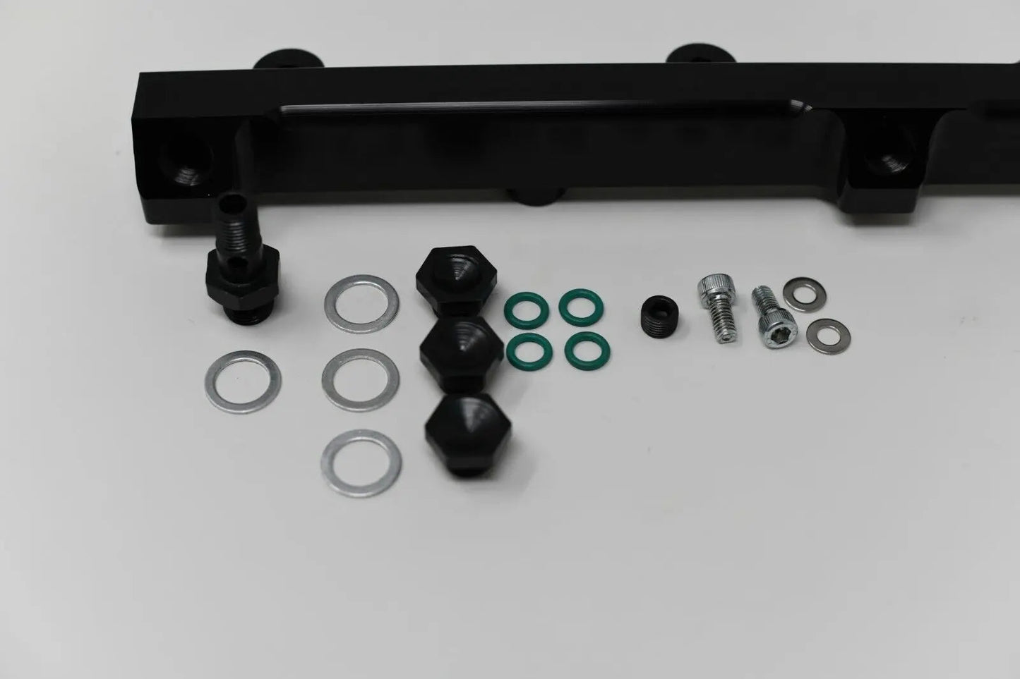 Jack Spania Racing H F Series high flow fuel rail for Honda Prelude H22 H23 and Accord F22 engine parts, shown in image.