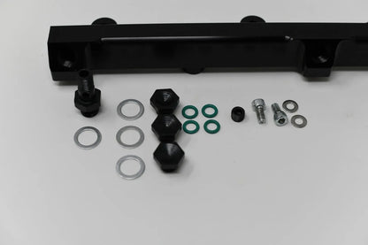 Jack Spania Racing H F Series high flow fuel rail for Honda Prelude H22 H23 and Accord F22 engine parts, shown in image.