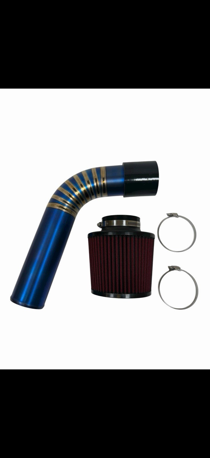 JackSpania Racing B D H Series 3-inch titanium pie cut cold air intake pipe for EG and EK engine models.