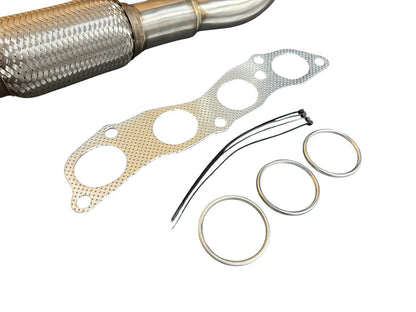 Stainless steel header for 2003-2007 Honda Accord LX 2.4L K24 engine by JackSpania Racing, showing the exhaust header part.
