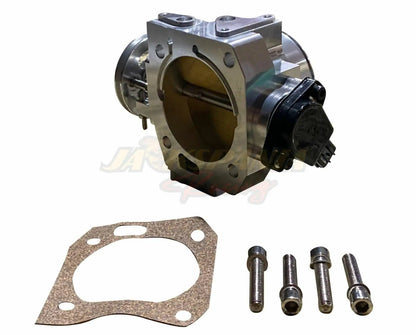 Jack Spania Racing K Series K20 K24 billet intake manifold with 70mm throttle body, Type S TPS, and IAC for engine performance.