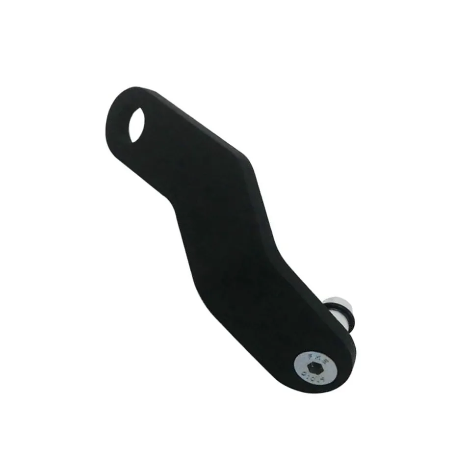 Driver side carpeted floor mat retention bracket for Subaru WRX and STi, by JackSpania Racing, shown in interior view.