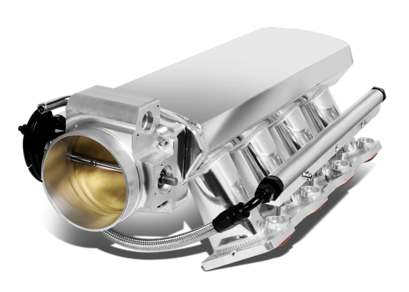 92mm LS intake manifold throttle body from Jack Spania Racing, sheet metal fabricated engine part for LS1, LS2, LS6, LSX engines