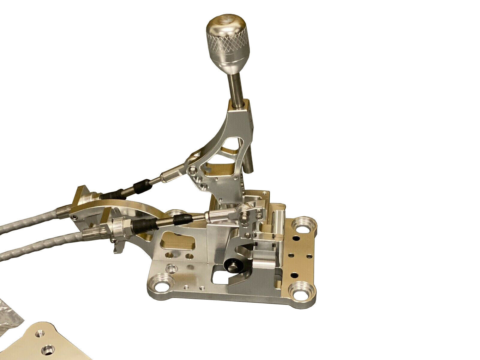 Jack Spania Racing K20 K24 RSX shifter cables and transmission bracket for K-series Honda Civics, compatible with K swap engines.