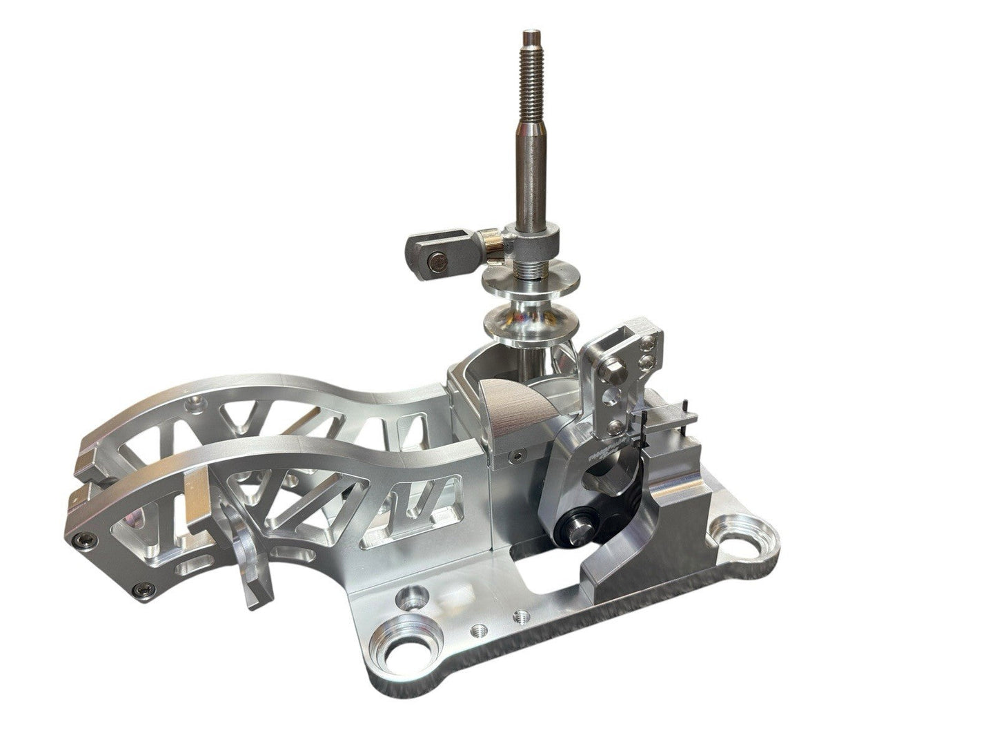 JackSpania Racing billet K20 K24 lockout shift box for RSX Type S and K-series swaps, shown with transmission components.