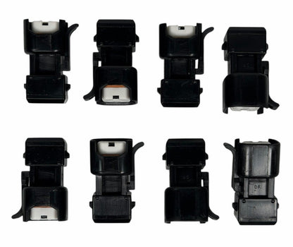 JackSpania Racing EV6 EV14 to OBD1 style fuel injector adapter quick connector harness for engine fuel systems.