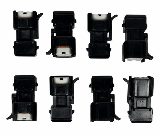 JackSpania Racing EV6 EV14 to OBD1 style fuel injector adapter quick connector harness for engine fuel systems.