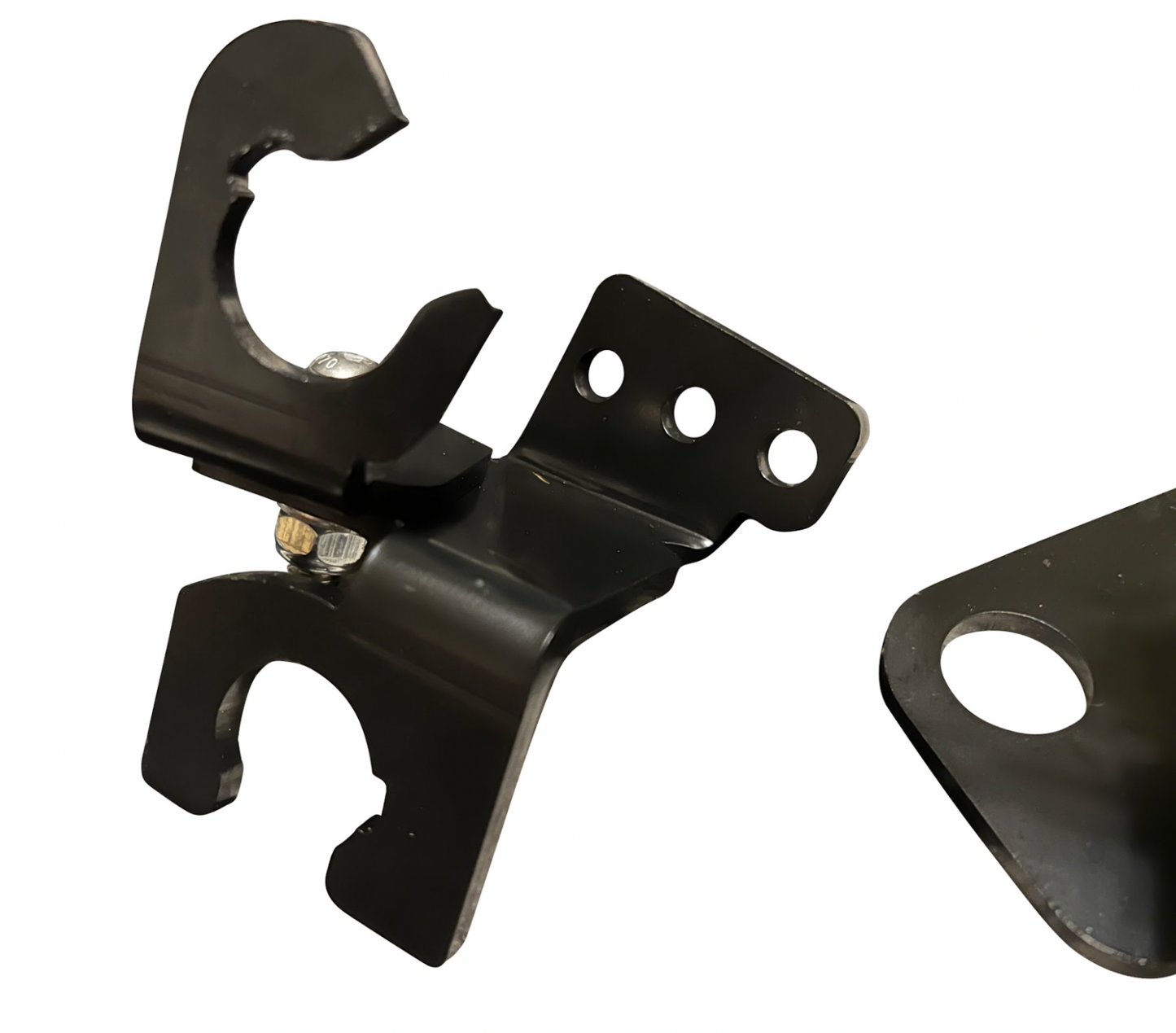 OEM K20z3 shift cable bracket for 8th gen Honda Civic from Jack Spania Racing, showing the transmission part with mounting points.