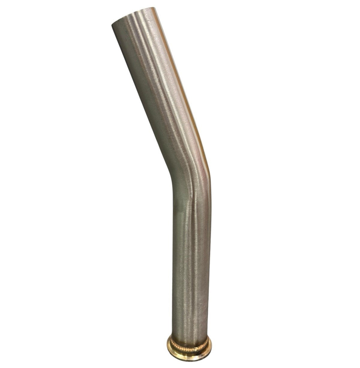 38mm SS304 stainless steel wastegate dump tube for exhaust systems, compatible with TiAL fitment, by JackSpania Racing.