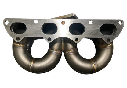 Jack Spania Racing B Series AC PS compatible T3 turbo manifold for GSR B16 B18 B20 engines, fits Civic EG EK DC2 models.