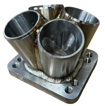 304 stainless steel turbo merge collector for T3 T4 flange, 3mm thick, TIG welded engine part by JackSpania Racing