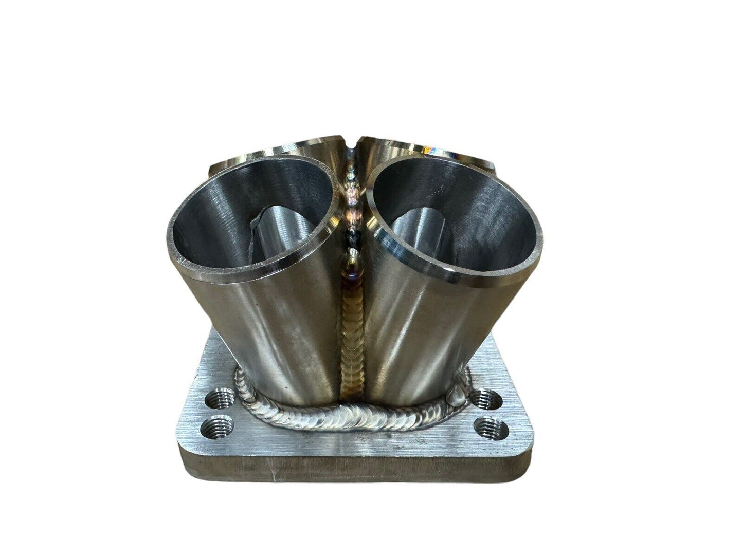 JackSpania Racing 304 stainless steel 4-1 turbo merge collector with T3 T4 flange, 3mm thick, TIG welded engine part.