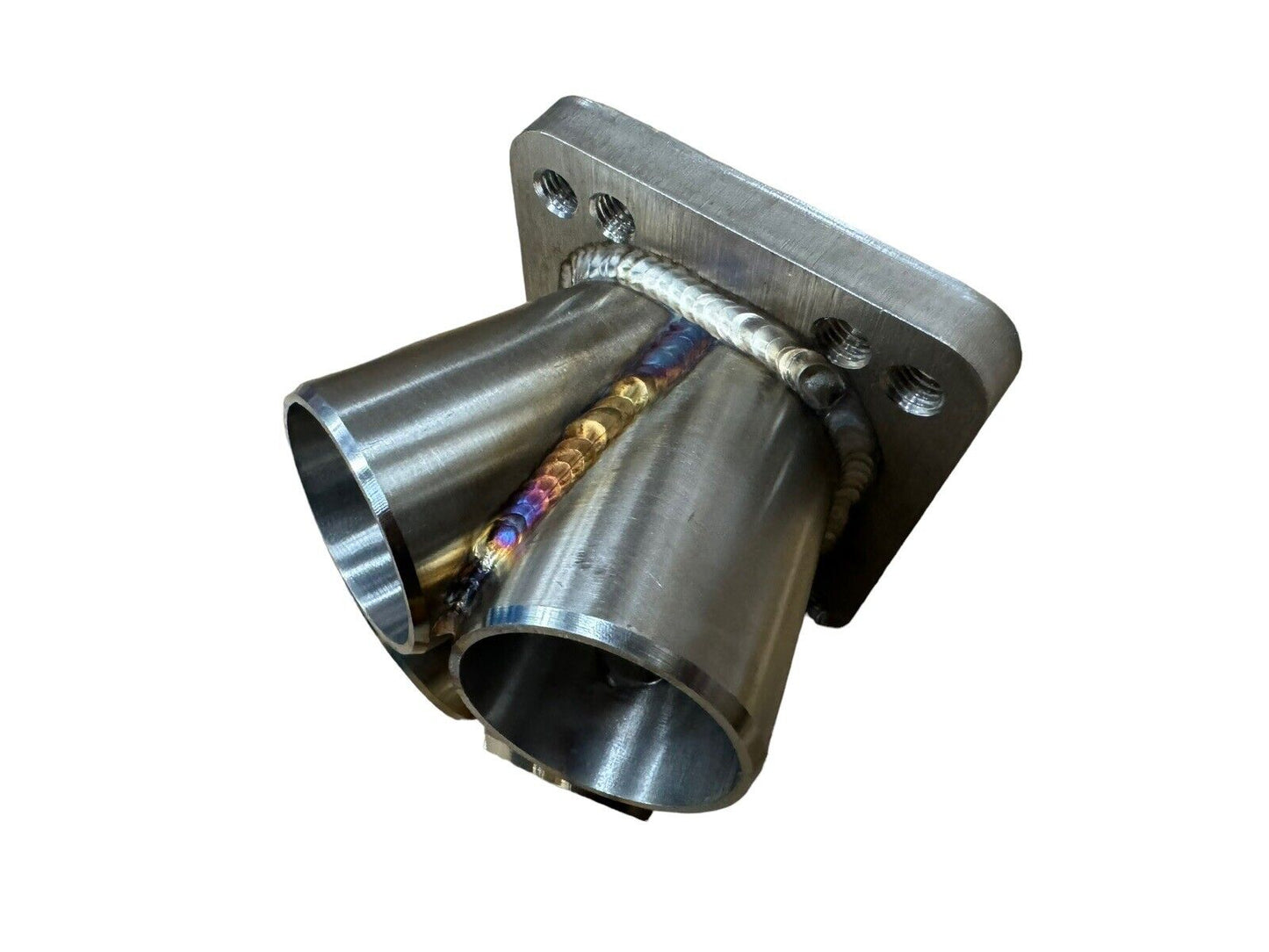 JackSpania Racing 304 stainless steel 4-1 turbo merge collector with T3 T4 flange, 3mm thick, TIG welded engine part.