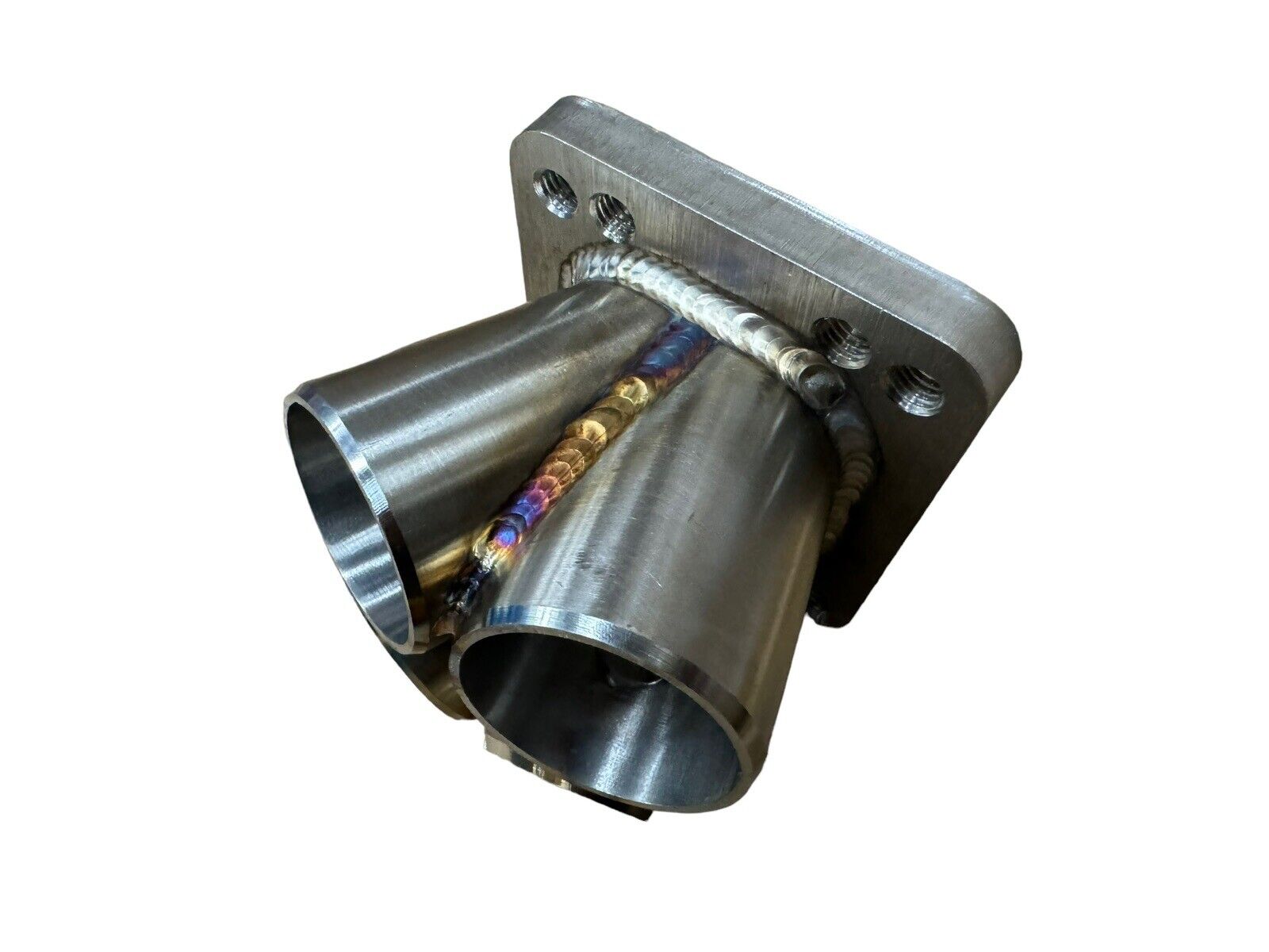 JackSpania Racing 304 stainless steel 4-1 turbo merge collector with T3 T4 flange, 3mm thick, TIG welded engine part.