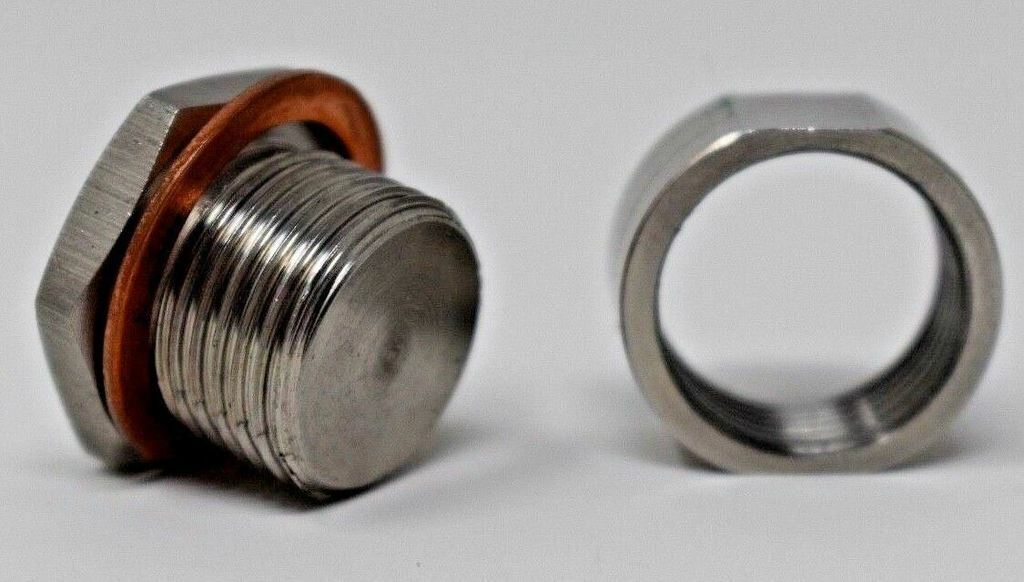 O2 02 Oxygen Sensor 304 Steel Weld On Bung & Plug Wideband Nut & Cap 18 X 1.5 US - JackSpania Racing