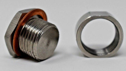 O2 02 Oxygen Sensor 304 Steel Weld On Bung & Plug Wideband Nut & Cap 18 X 1.5 US - JackSpania Racing