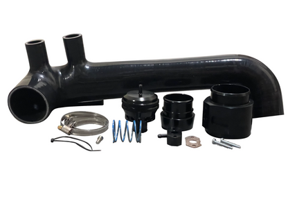 Jack Spania Racing dump blow off valve BOV kit for VW and Audi 1.2 & 1.4 TSI engine parts, showing the valve components.