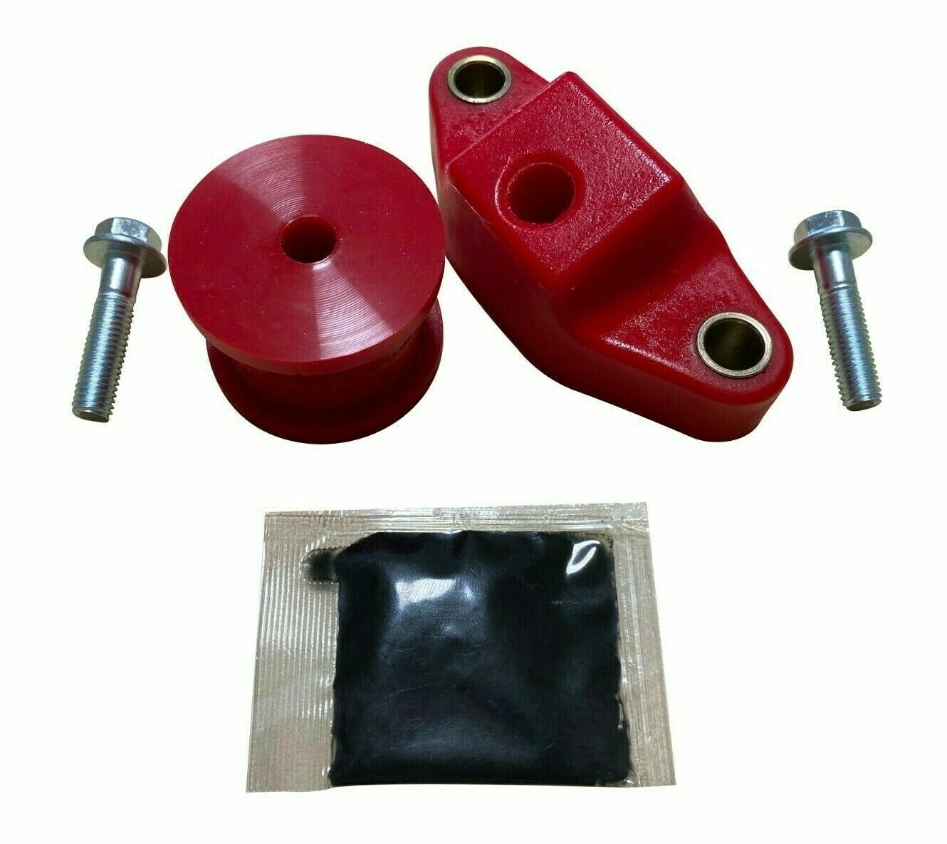 Jack Spania Racing front and rear shifter stabilizer bushings for Subaru Forester and Outback XT 5-speed transmission parts.