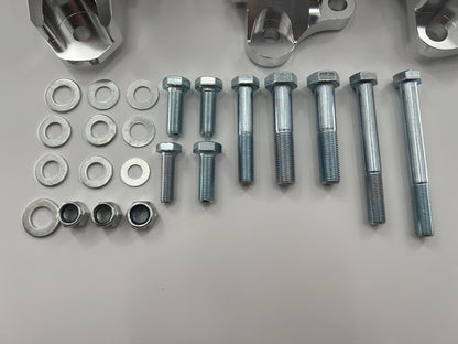 EK B Series AWD engine motor mount kit by Jack Spania Racing for Honda 96-00 Civic B16 B18 B20, includes 2 bolt mounts.