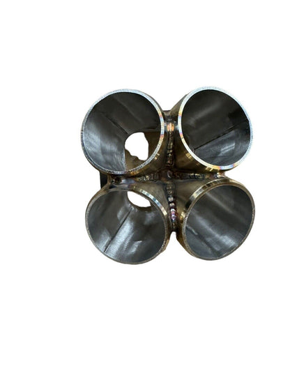 304 stainless steel 4-1 turbo merge collector with T3 T4 flange, 3mm thick, TIG welded engine part by JackSpania Racing