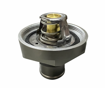 Jack Spania Racing 1.25-inch billet in-line thermostat for universal radiator coolant hoses, engine parts for cooling system.