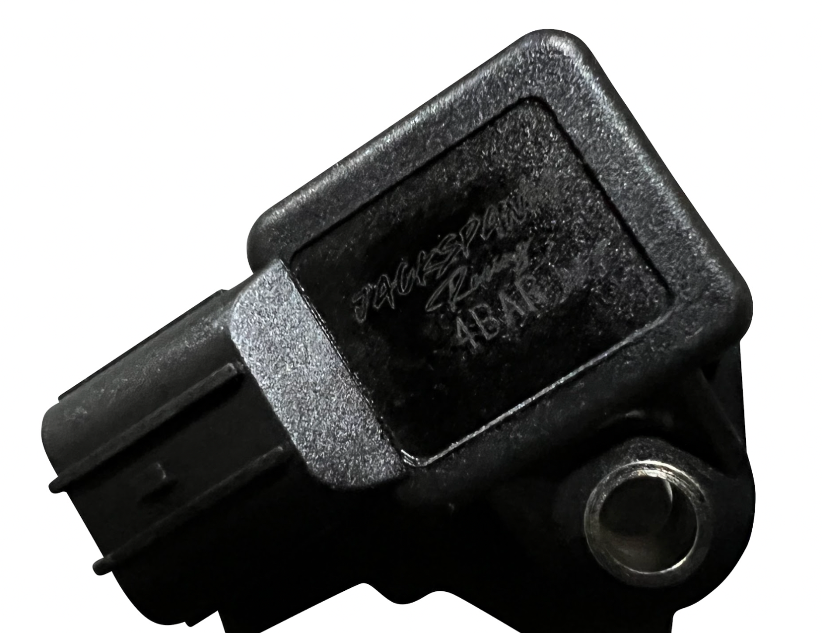 Jack Spania Racing 4 Bar Map Sensor for K20, K24, RSX, TSX, Subaru BRZ, Toyota 86, Scion FR-S engine parts, front view.