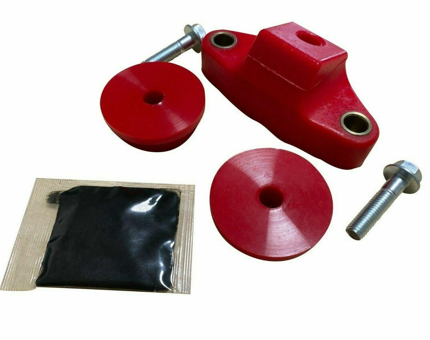 Jack Spania Racing front and rear shifter stabilizer bushings for Subaru Forester and Outback XT 5-speed transmission parts.
