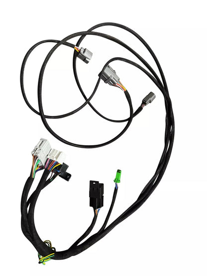 Honda 96-98 Civic K Swap wiring conversion harness for K Series K20 K24 engines by Jack Spania Racing, shown in the image.
