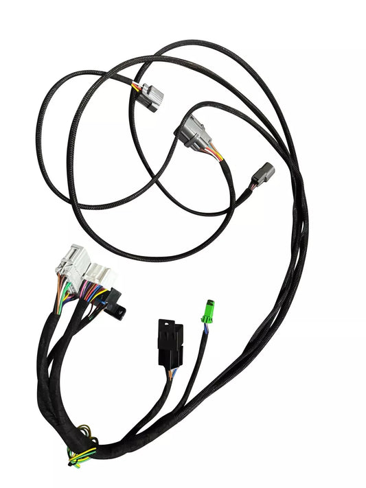 Honda 96-98 Civic K Swap wiring conversion harness for K Series K20 K24 engines by Jack Spania Racing, shown in the image.