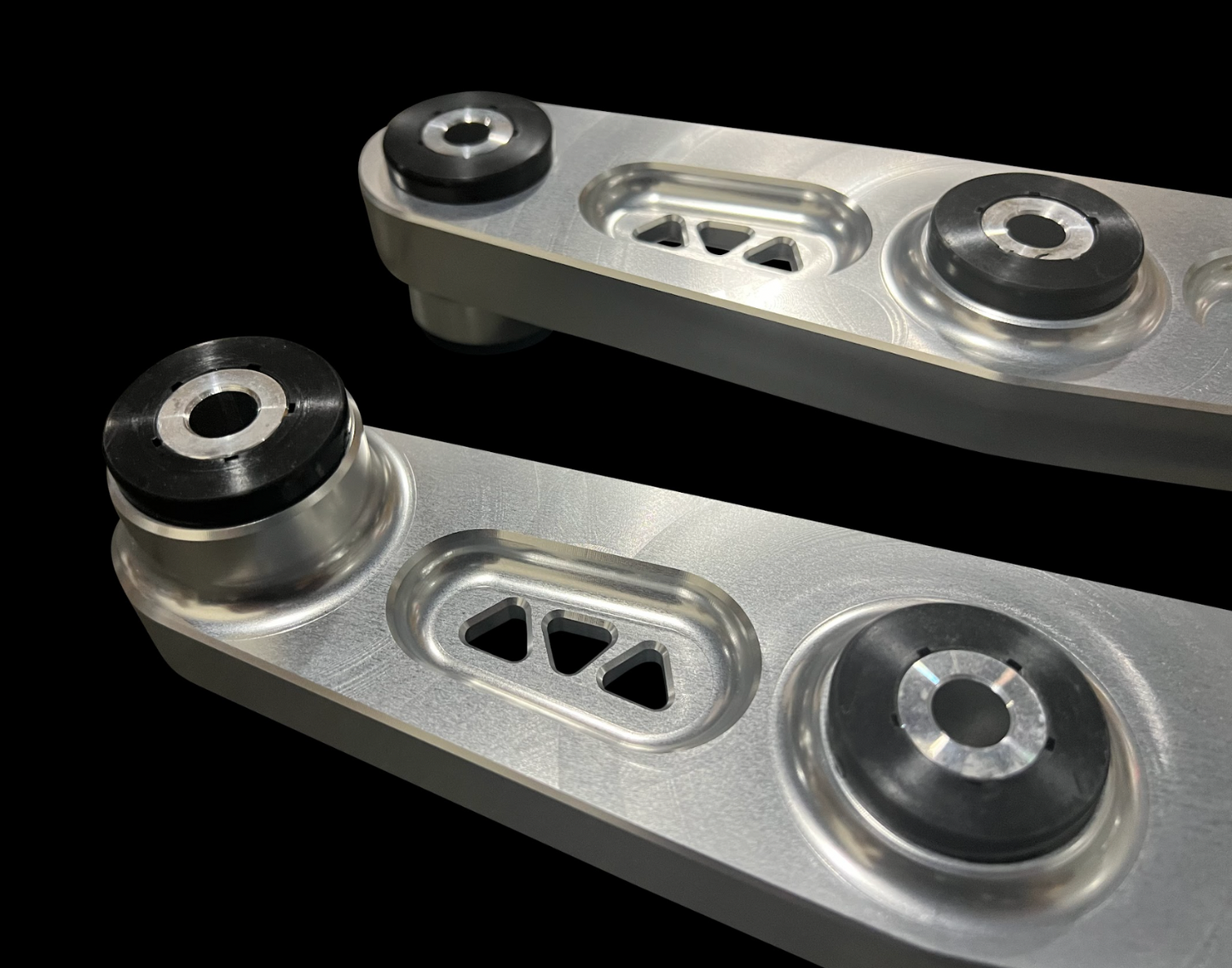 Jack Spania Racing billet AWD lower control arms for Honda Civic EK Type R Si hatchback, suspension parts with detailed metal construction