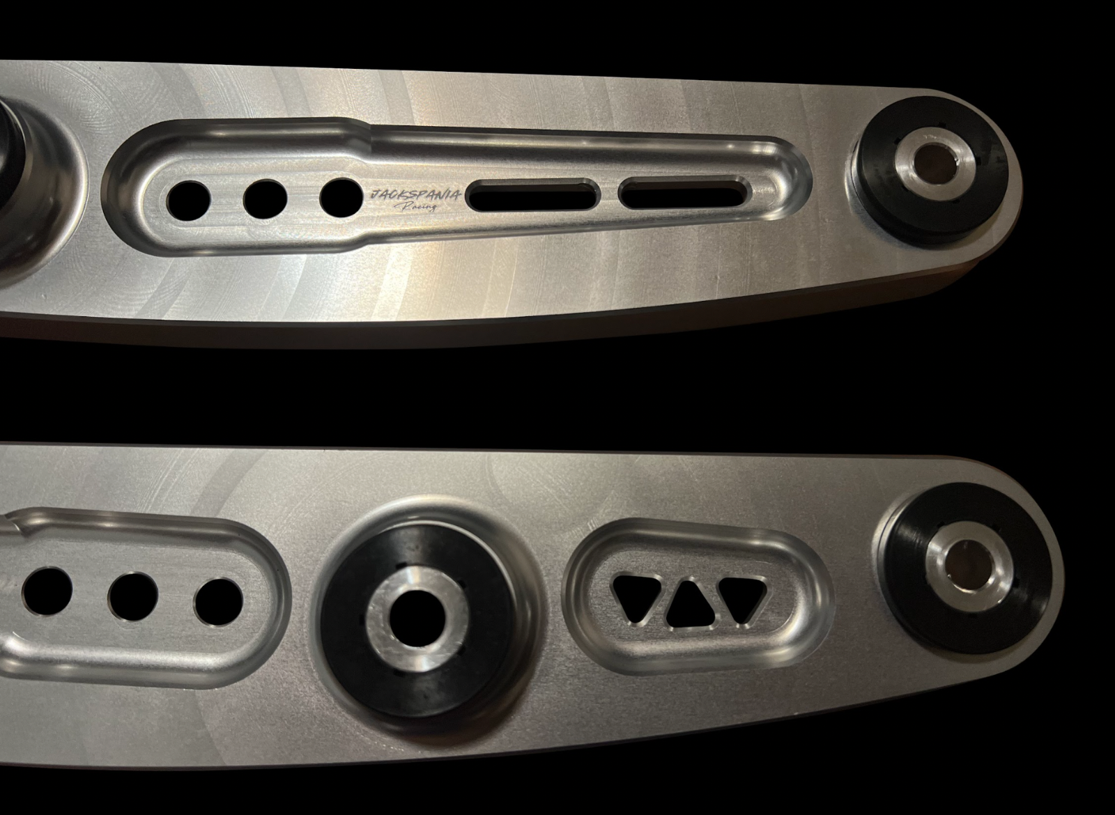 Jack Spania Racing AWD lower control arm for Honda Civic and Acura models, featuring a sturdy suspension arm with mounting points.