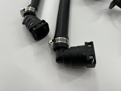 Jack Spania Racing oil separator catch can for Dodge Durango Hellcat and Trackhawk supercharged engines, engine parts with metal finish.