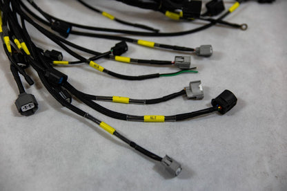 Jack Spania Racing K20 K24 K-Series engine harness with charge power wire for Honda Acura 2002-2004 engine installation