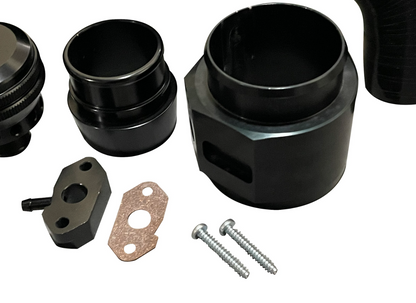 Forge Dump Blow Off Valve BOV Kit for VW Audi 1.2 and 1.4 TSI engine, Jack Spania Racing engine parts in image.