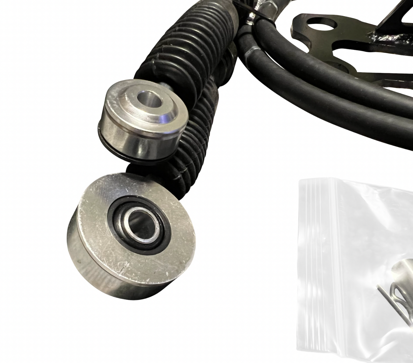 OEM K20z3 shift cable bracket for 8th Gen Honda Civic, features transmission parts from Jack Spania Racing in a detailed image.