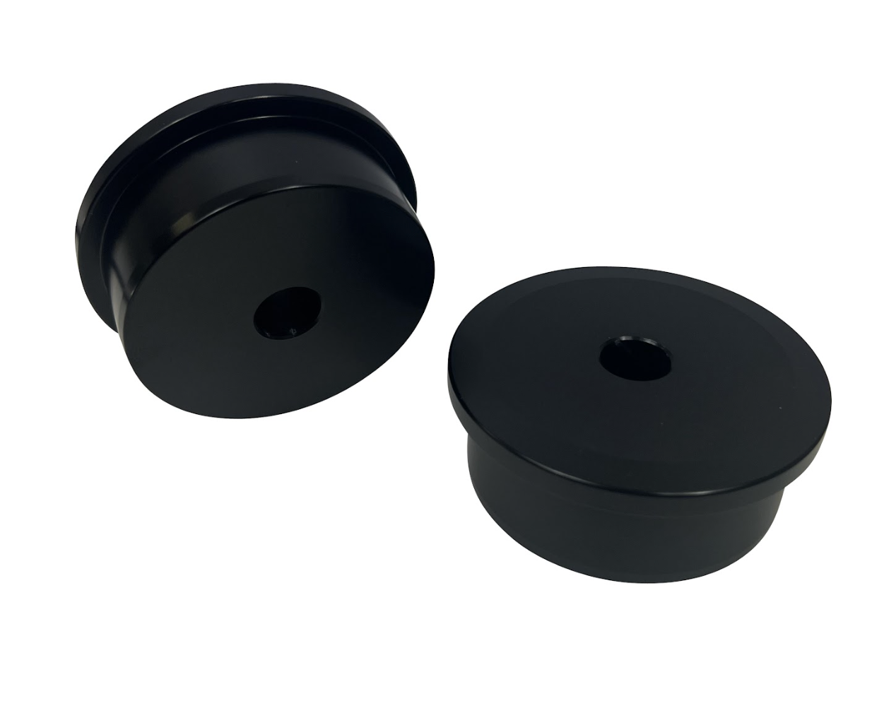 Set of two JackSpania Racing solid billet motor engine mount inserts for Honda Acura Civic EG EK suspension swap.