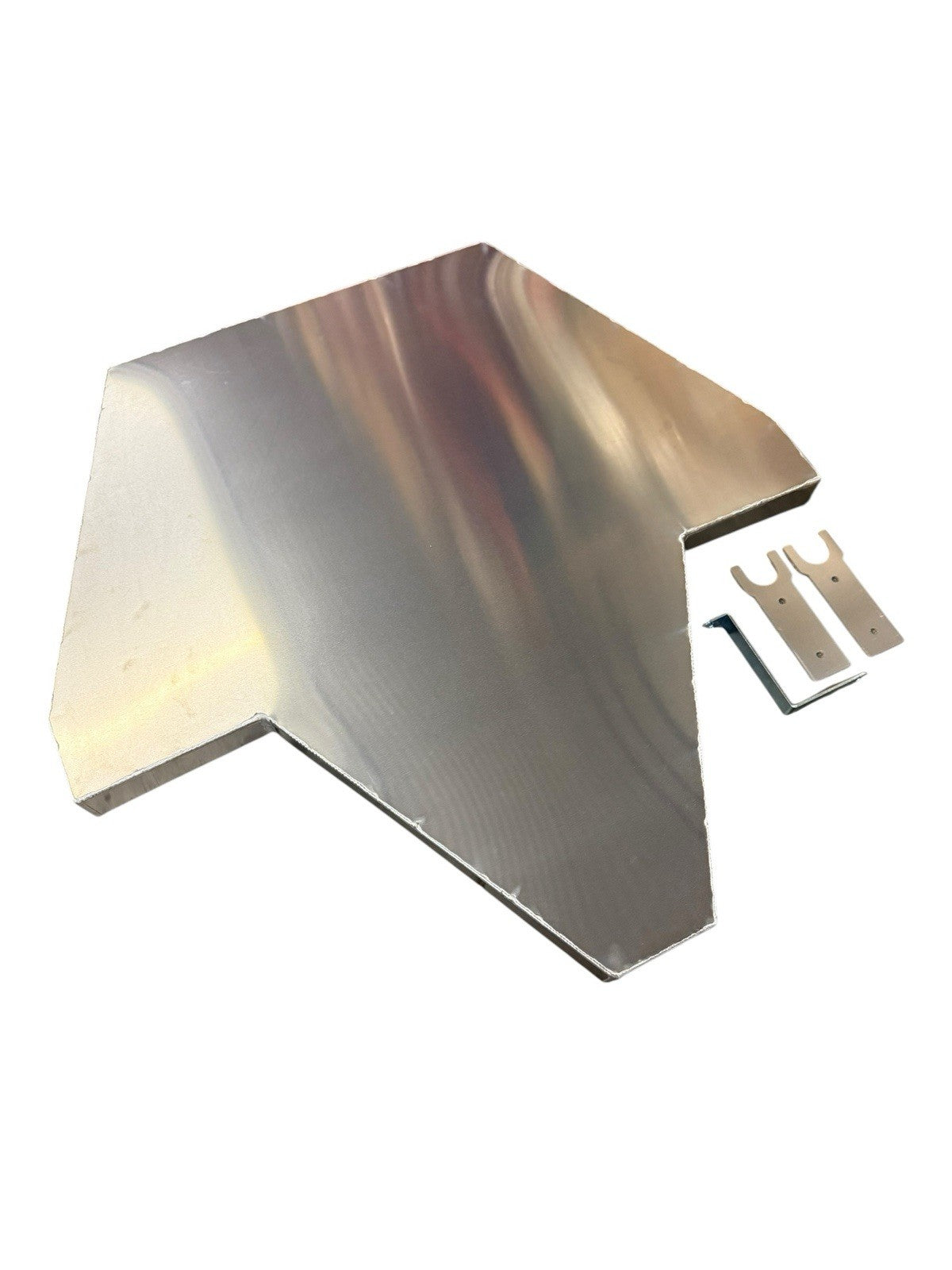 JackSpania Racing aluminum catch belly pan for Honda Civic EG EK DC interior, shown in black with mounting details.