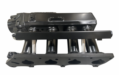 Jack Spania Racing K Series sheet metal intake manifold for K20Z3, K24, K Swap, EG, EK engine applications, shown in the image.