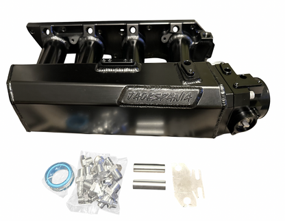 Jack Spania Racing K Series sheet metal intake manifold for K20Z3, K24, and K swap engines on EG and EK models.