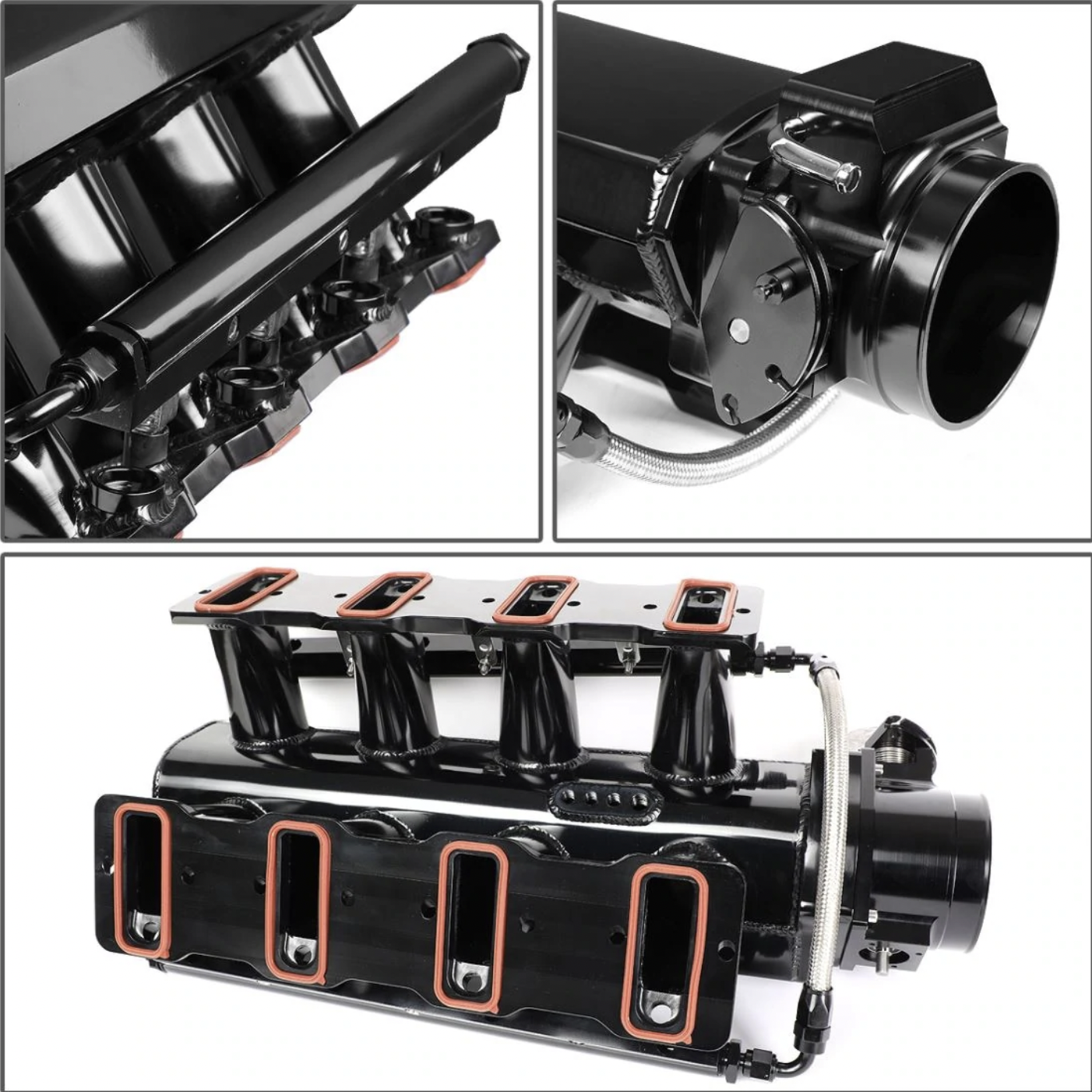 92mm LS Intake Manifold Throttle Body fabricated sheet metal for LS1, LS2, LS6, LSX engines by Jack Spania Racing.