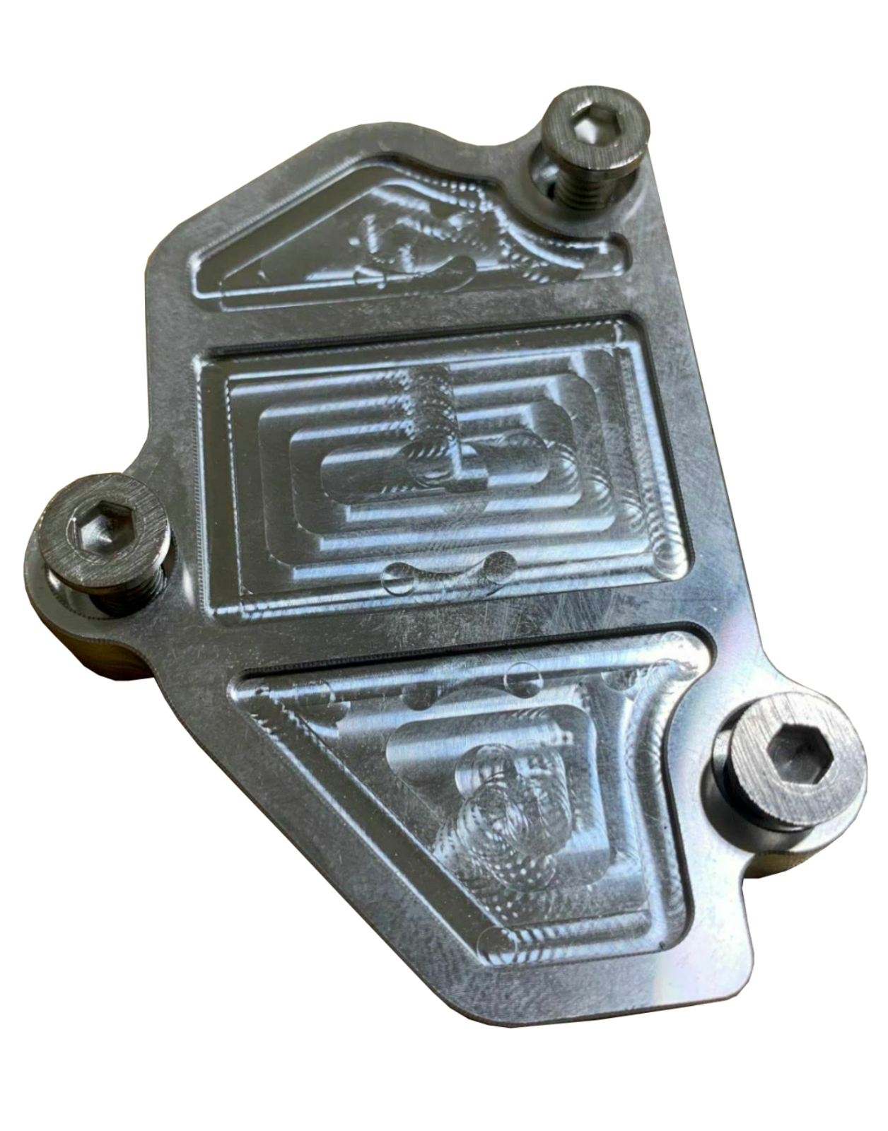 Vtec solenoid block off plate for Honda Acura B-Series B16 B18 engines by Jack Spania Racing, engine part for performance upgrades.
