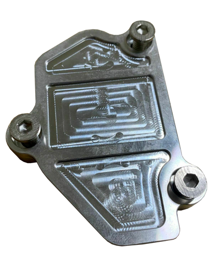 Vtec solenoid block off plate for Honda Acura B-Series B16 B18 engines by Jack Spania Racing, engine part for performance upgrades.