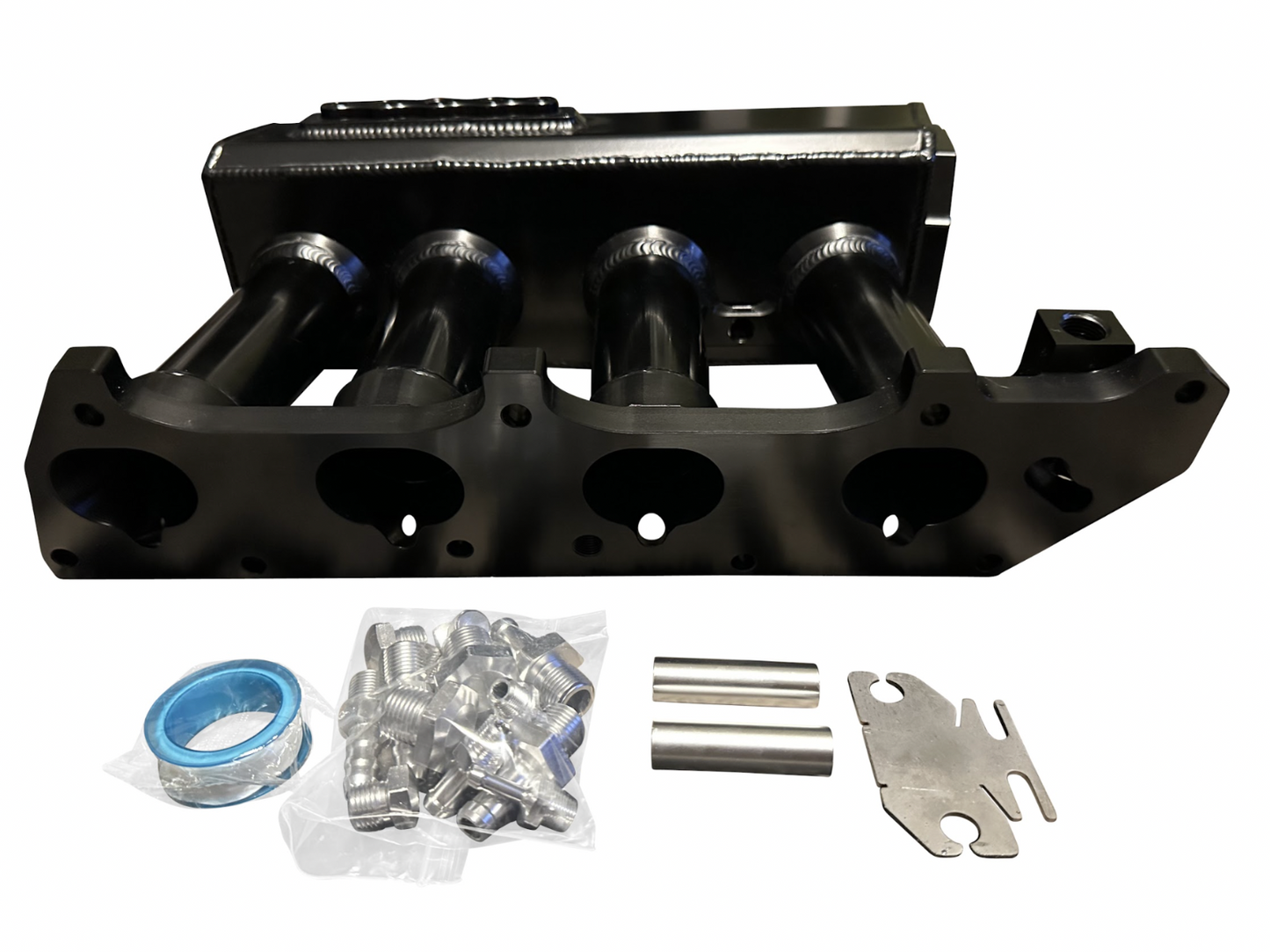 Jack Spania Racing K Series sheet metal intake manifold for K20Z3 and K24 engines, designed for K swap EG and EK models.