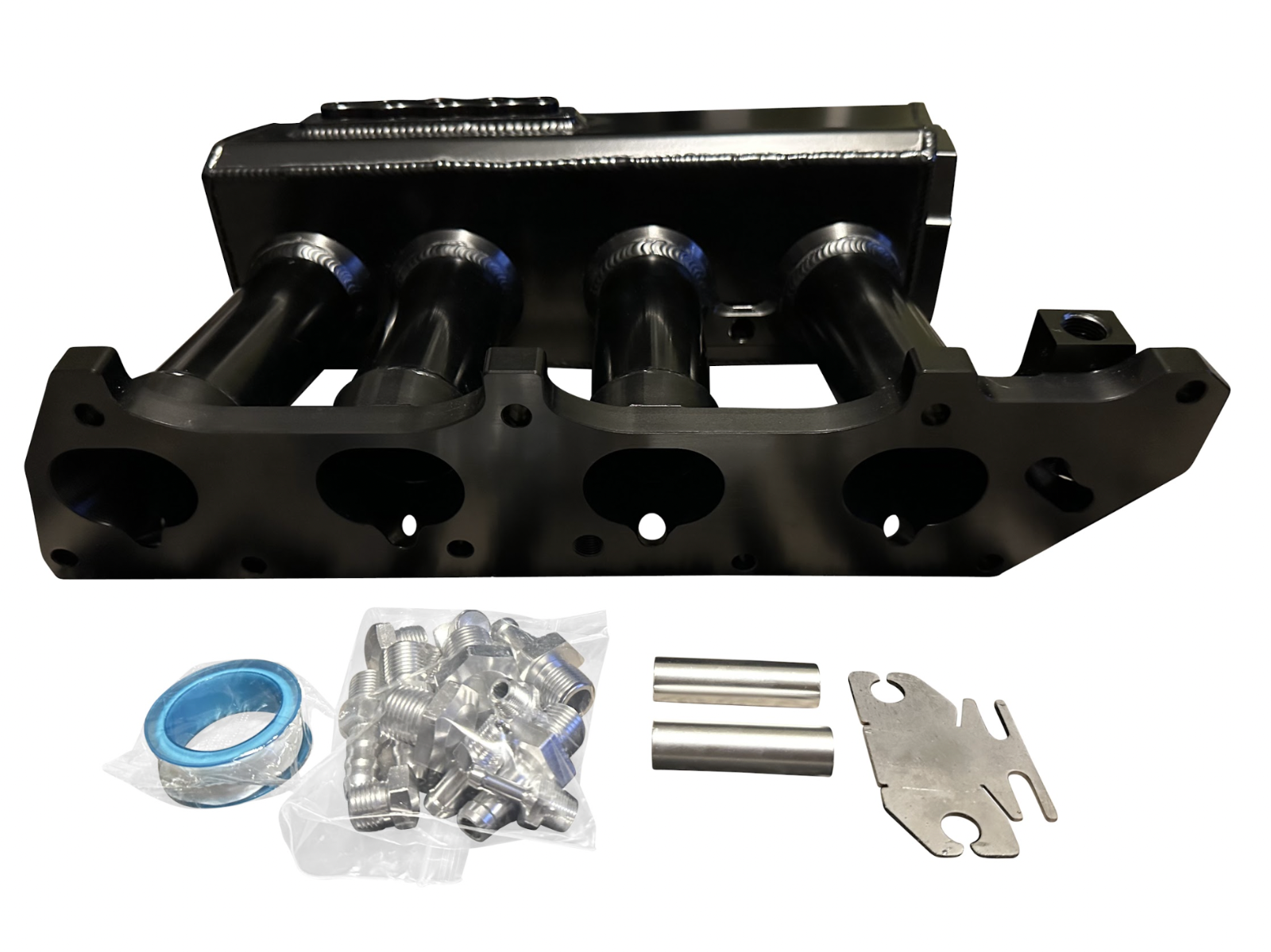 Jack Spania Racing K Series sheet metal intake manifold for K20Z3 and K24 engines, designed for K swap EG and EK models.